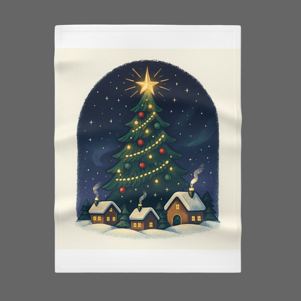 Star-Topped Christmas Tree Baby Blanket