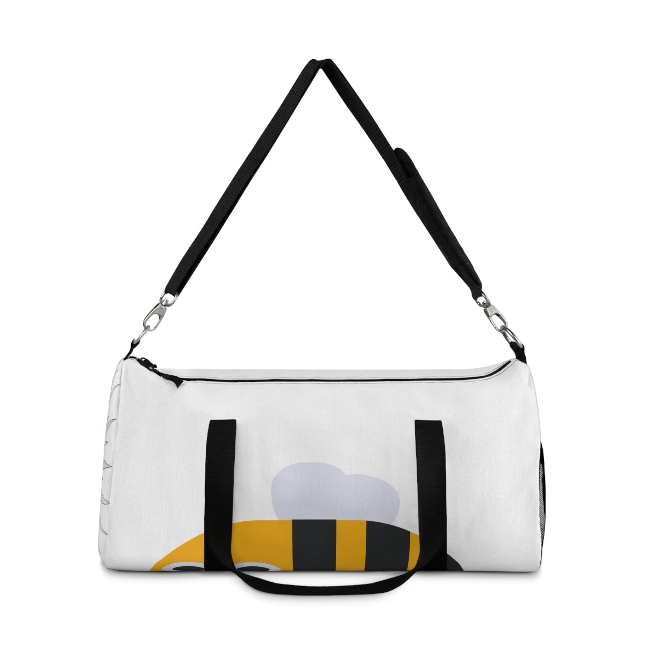 Designer Cute Bee Duffel Bag – Lightweight Travel & Gym Bag with Cartoon Bee Design