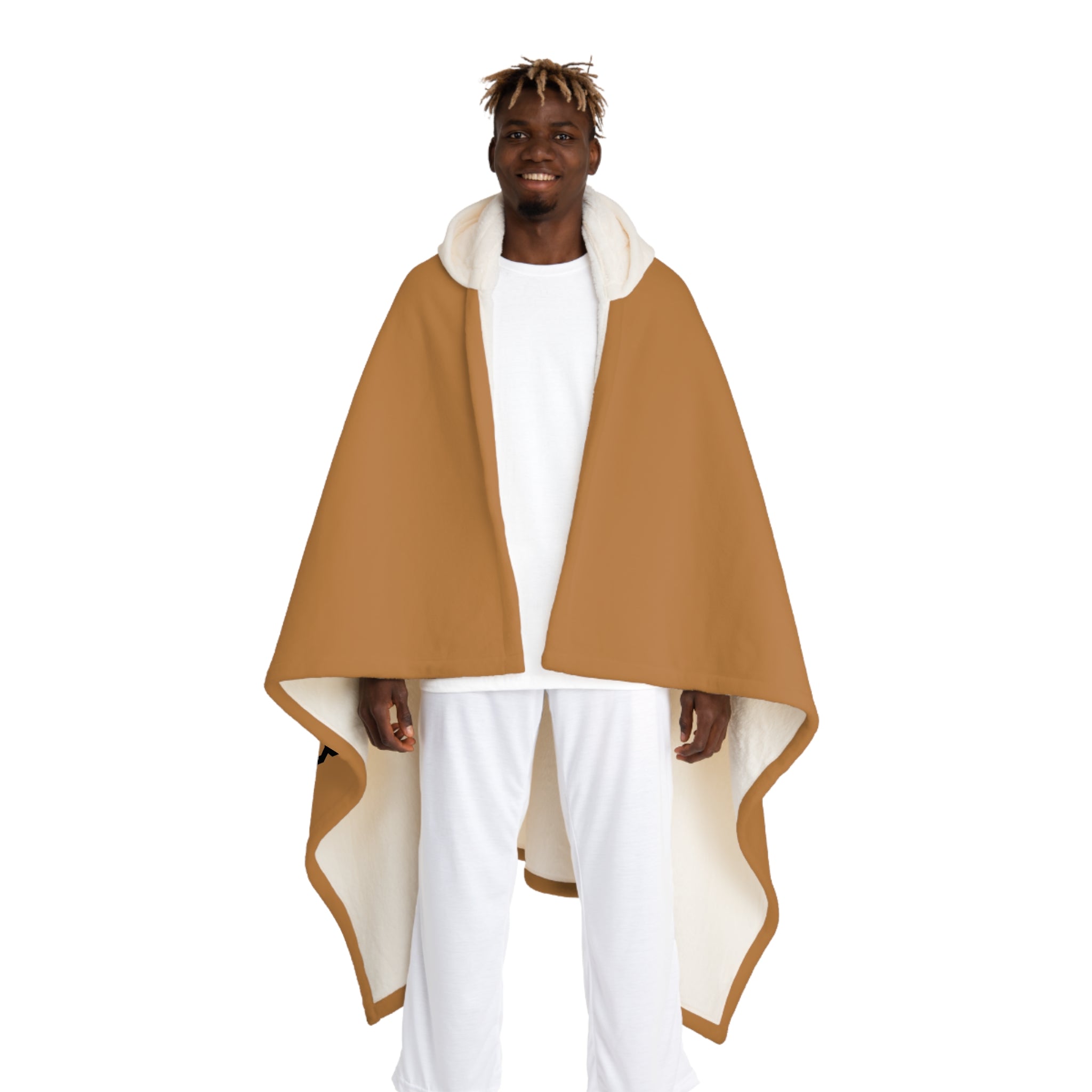 Hooded Sherpa Blanket Cape — Ultra-Soft Fleece Hooded Throw for Cozy Lounging & Gifts