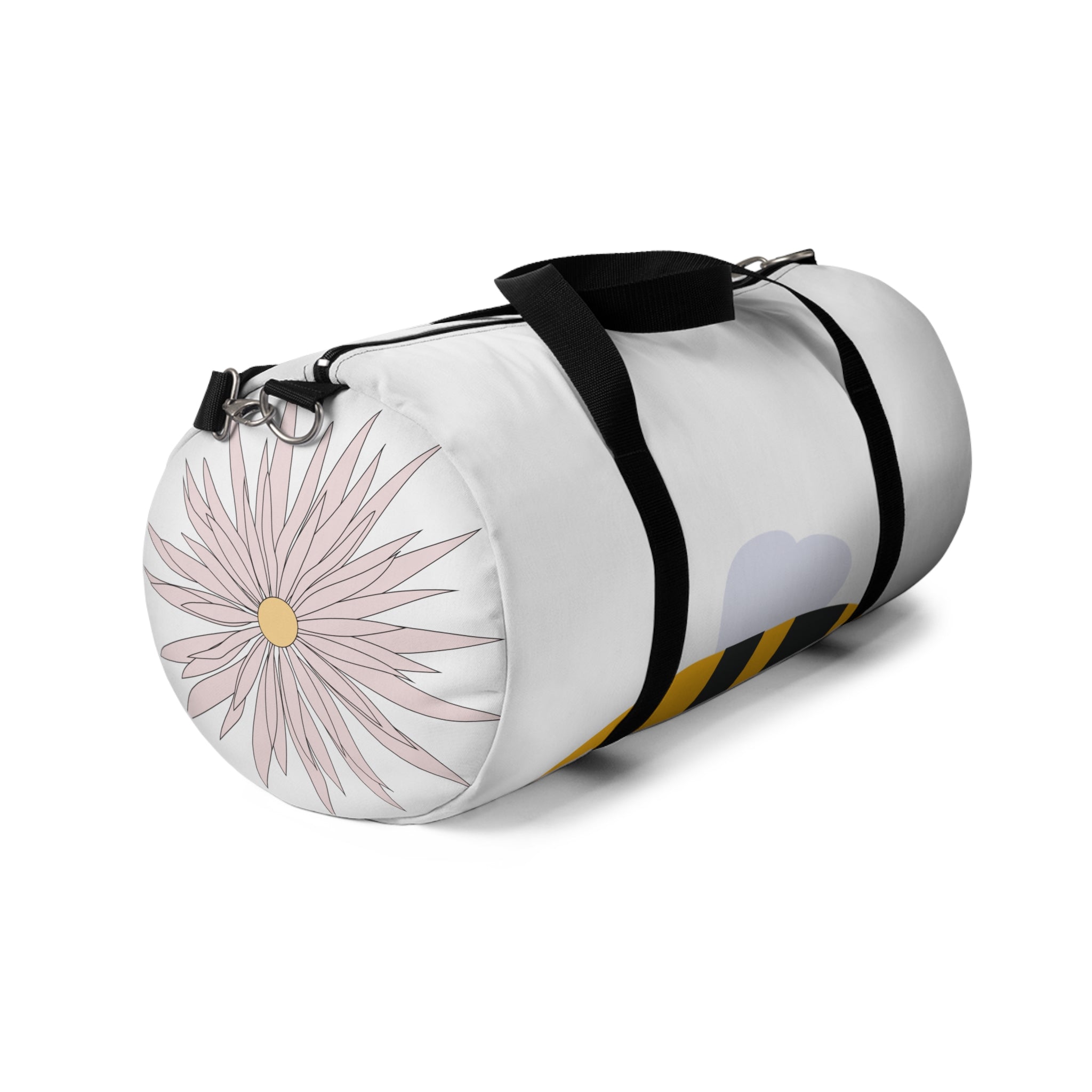 Designer Cute Bee Duffel Bag – Lightweight Travel & Gym Bag with Cartoon Bee Design