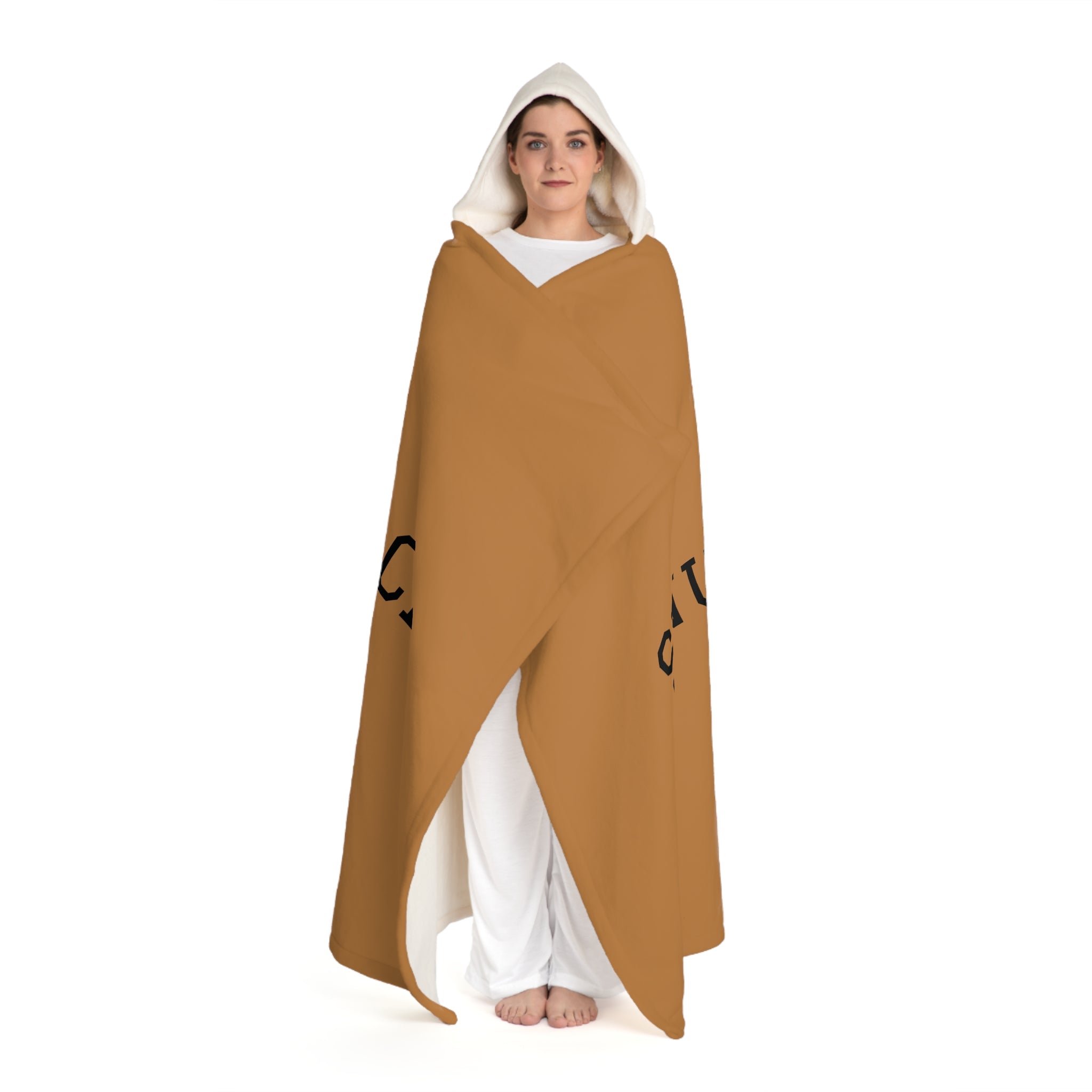 Hooded Sherpa Blanket Cape — Ultra-Soft Fleece Hooded Throw for Cozy Lounging & Gifts